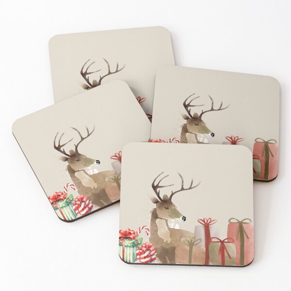 Item preview, Deer and Christmas presents designed and sold by esao.