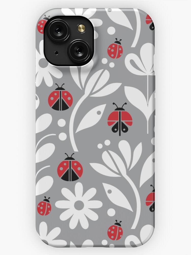 Thumbnail 1 of 4, iPhone Case, LADYBUG FLOWERS designed and sold by Art-type.