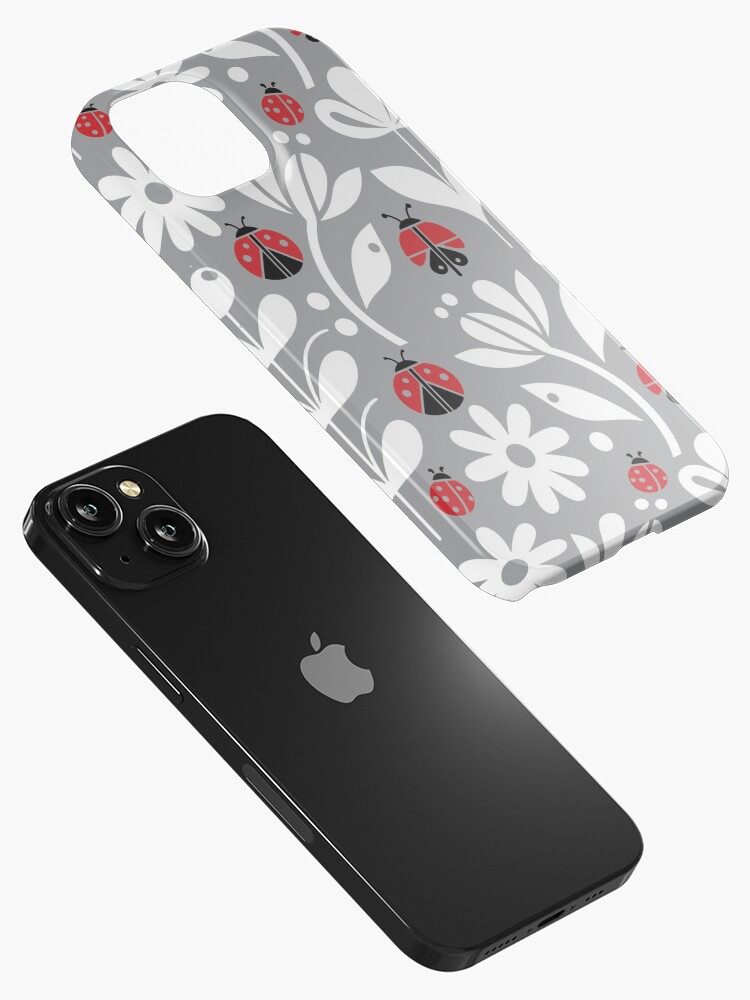 Thumbnail 2 of 4, iPhone Case, LADYBUG FLOWERS designed and sold by Art-type.