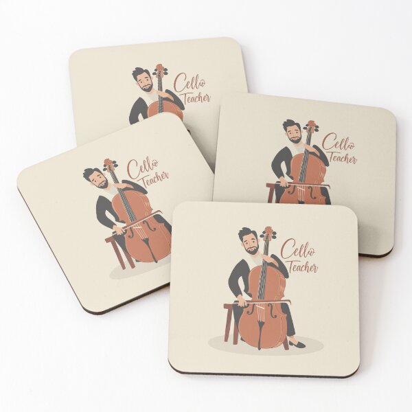 Item preview, Cello-tastic Cello teacher illustration designed and sold by EmeraldMusic.