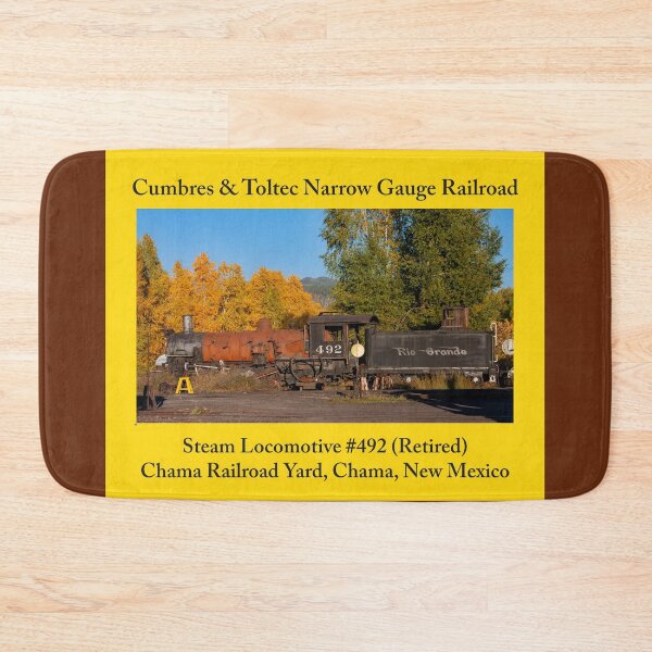 Item preview, Steam Trains As Home Decor: Stickers, Magnets, Desk Mats, Mouse Pads, Pillows, Totes, Mugs, Wall Art, Comforters, Shower Curtains, Clocks, Art Prints, Throw Blankets, Bath Mats, Jigsaw Puzzles & More designed and sold by MoreEZUSA-Here.