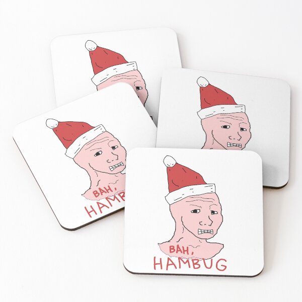 Item preview, Bah Hambug Wojak Meme Man Xmas designed and sold by peterdesigns.