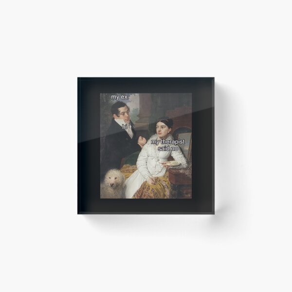 Item preview, The Therapist said No - Thanksgiving, Christmas And Birthday Party Gift Ideas for Classic Memes Lovers and Fans designed and sold by Memeing Everything.