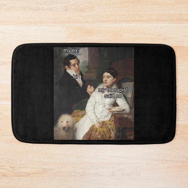 Item preview, The Therapist said No - Thanksgiving, Christmas And Birthday Party Gift Ideas for Classic Memes Lovers and Fans designed and sold by Memeing Everything.