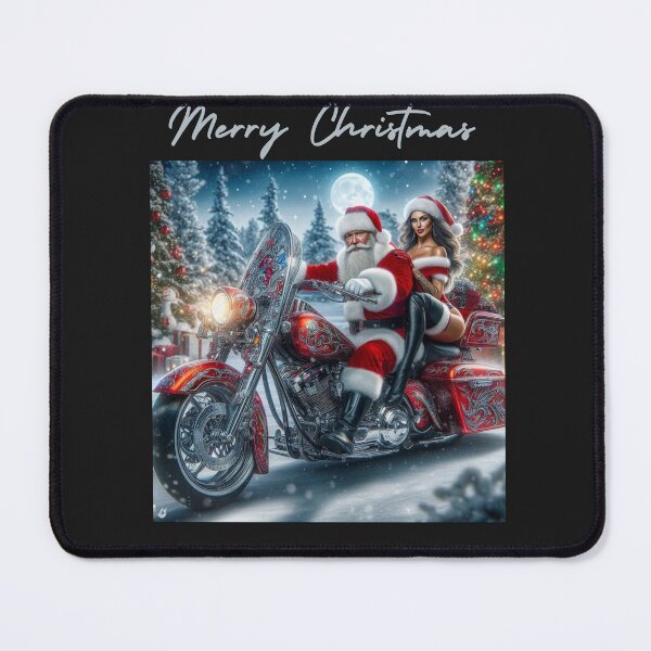 Item preview, Santa and Mrs out for a bike ride designed and sold by SeeingBeyond.