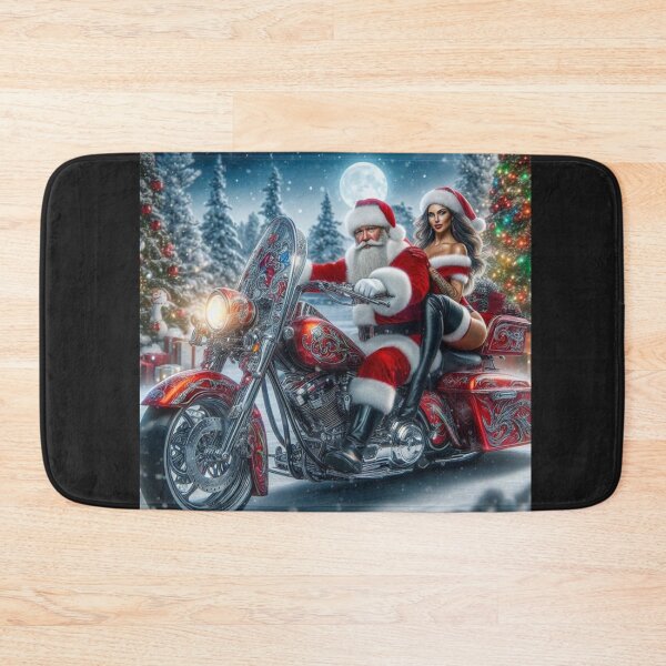 Item preview, Santa and Mrs out for a bike ride designed and sold by SeeingBeyond.