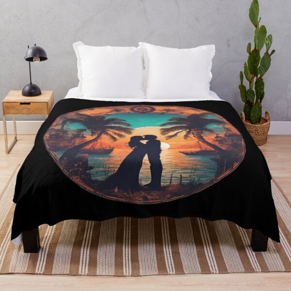 Item preview, Valentine's Day, Lovers in the harbor at sunset designed and sold by Aquillashop.