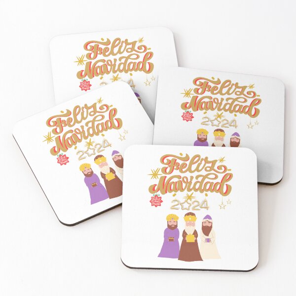 Item preview, Feliz Navidad-Merry Christmas and happy new year 2023-2024 in spanish 3 Kings day designed and sold by Verle-art.