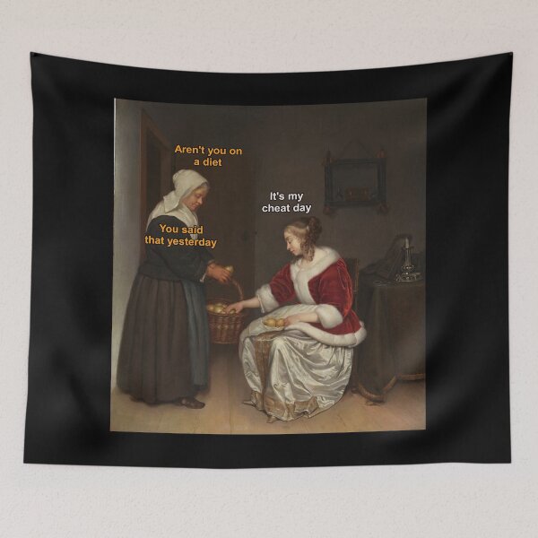 Item preview, Aren't you on diet?! - Thanksgiving, Christmas And Birthday Party Gift Ideas for Classic Memes Lovers and Fans designed and sold by Memeing Everything.