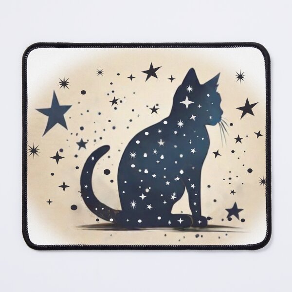 Item preview, Abstract cat full of stars designed and sold by Mahilis.
