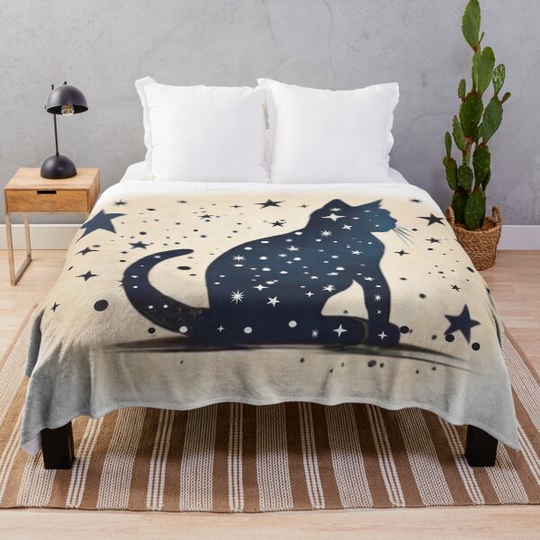 Item preview, Abstract cat full of stars designed and sold by Mahilis.