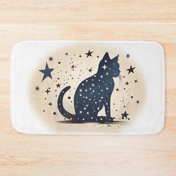 Item preview, Abstract cat full of stars designed and sold by Mahilis.