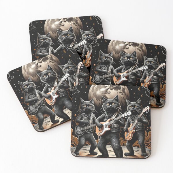 Item preview, Crazy Black Cats Rock N  Roll Band  designed and sold by NFL-LIVE .