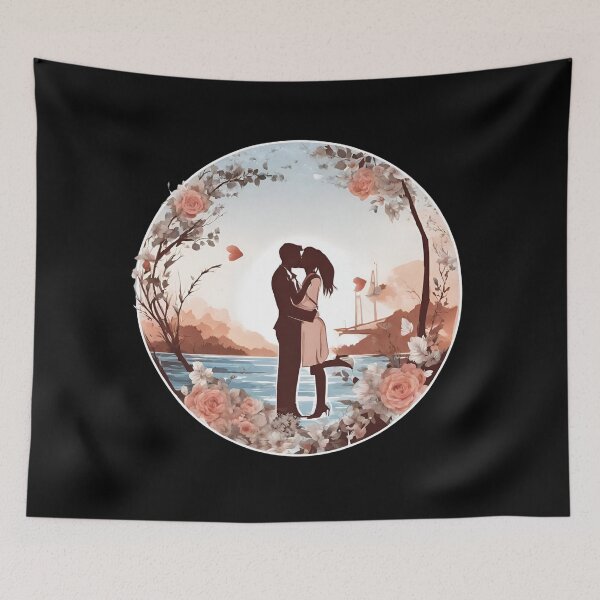 Item preview, Valentine's Day, Lovers in the harbor designed and sold by Aquillashop.
