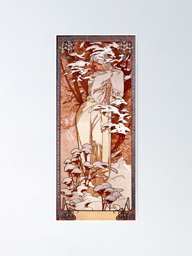 Alphonse Mucha (1860-1939) - Litografia su vetro-Le
