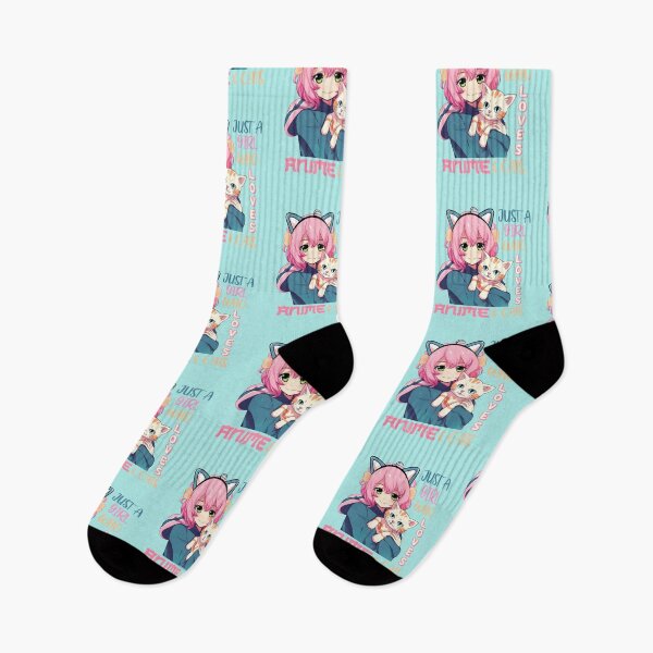 Aperçu de l'œuvre Juste une fille qui aime les anime et les chats, amoureux des chatons créée et vendue par ArtMeetsPizza.