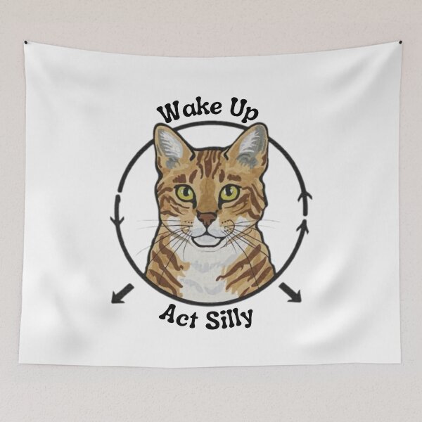Item preview, Wake Up Act Silly Cat | Wake Up Act Silly Cat Kids  designed and sold by medbouk1.