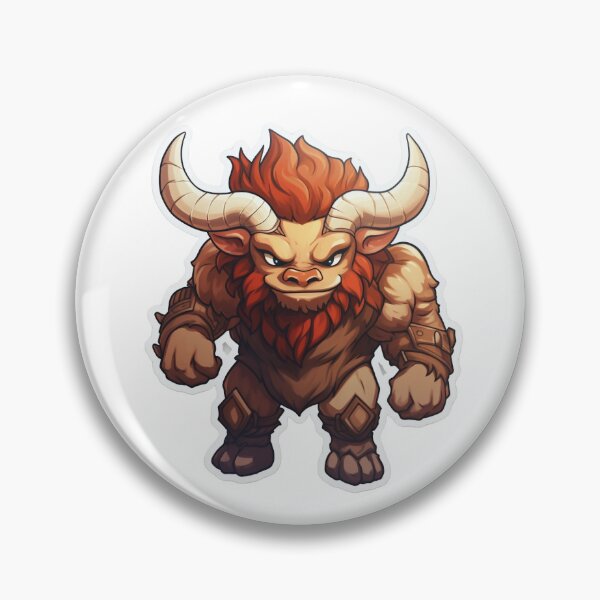 Item preview, Adorable Adult Minotaur Big Eyes designed and sold by Perianes.