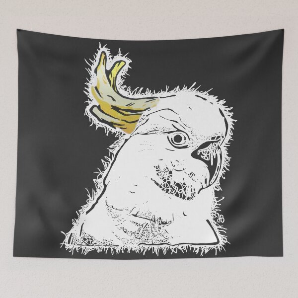Item preview, Sulfur Crested Cockatoo Scribble designed and sold by Jayda Bruce.