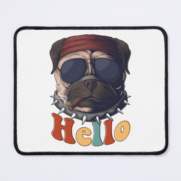 Item preview, Funny bulldog saying hello designed and sold by amaria56.