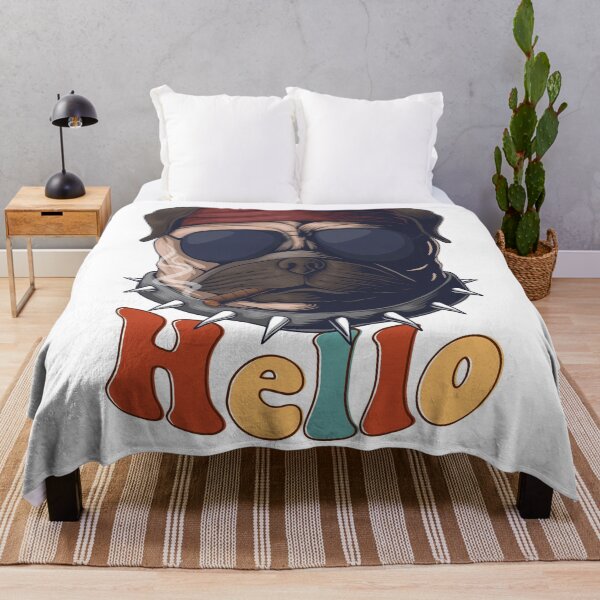 Item preview, Funny bulldog saying hello designed and sold by amaria56.