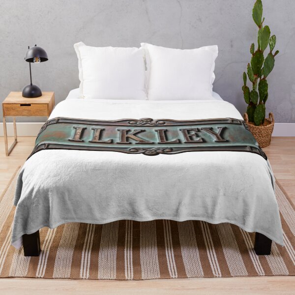 Item preview, Ilkley Vintage AI Generated Street Sign designed and sold by SorryFrog.