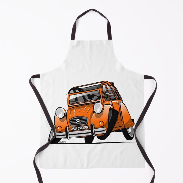 Item preview, 2CV caricature orange designed and sold by car2oonz.
