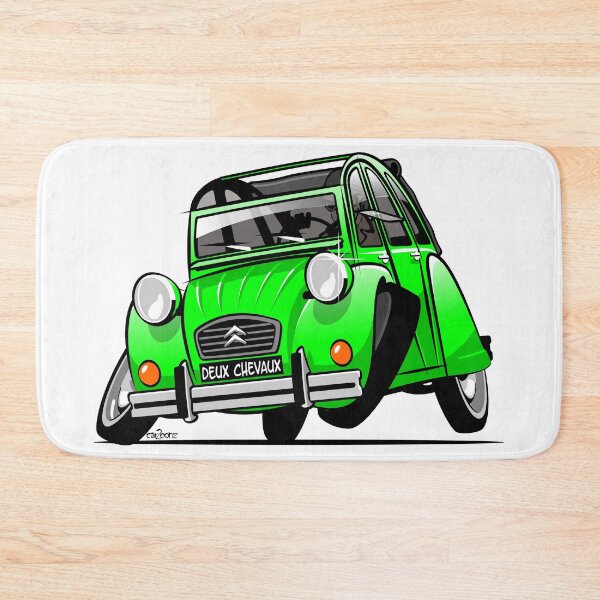 Item preview, 2CV caricature green designed and sold by car2oonz.