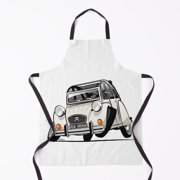 Item preview, 2CV caricature white designed and sold by car2oonz.