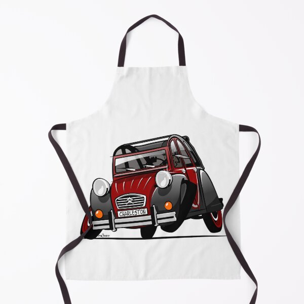 Item preview, 2CV caricature Charleston red designed and sold by car2oonz.