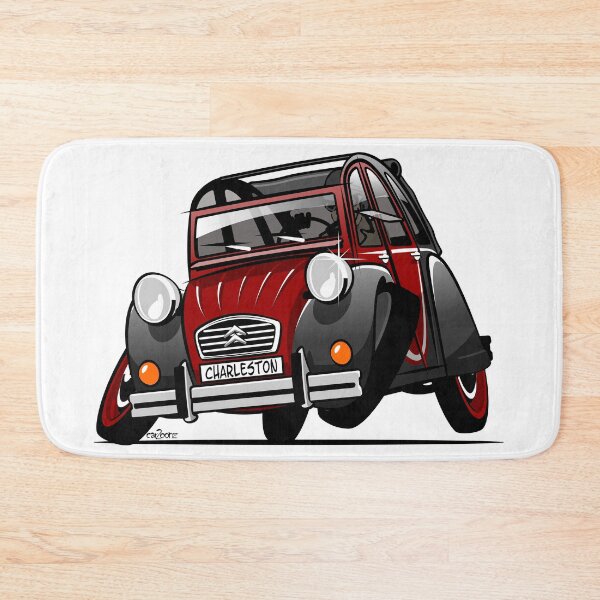 Item preview, 2CV caricature Charleston red designed and sold by car2oonz.