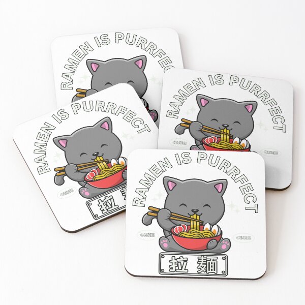 Item preview, Ramen is Purrfect Cat Eating Bowl of Ramen Noodles designed and sold by FigmentPigments.