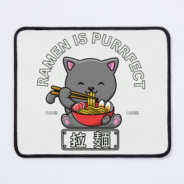 Item preview, Ramen is Purrfect Cat Eating Bowl of Ramen Noodles designed and sold by FigmentPigments.