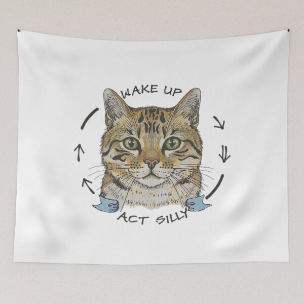 Item preview, Wake Up Act Silly Cat | Wake Up Act Silly Cat Kids  designed and sold by medbouk1.