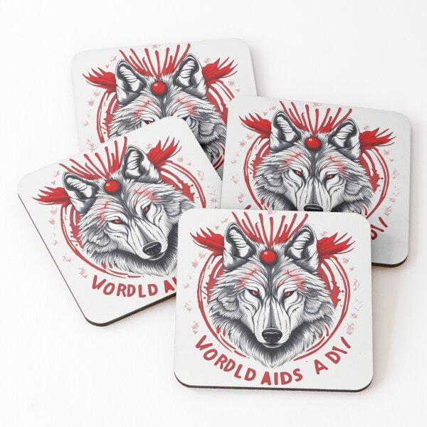 Item preview, Raising Awareness: The Howl of Hope on World AIDS Day designed and sold by NightshadeWolfs.