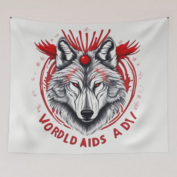 Item preview, Raising Awareness: The Howl of Hope on World AIDS Day designed and sold by NightshadeWolfs.