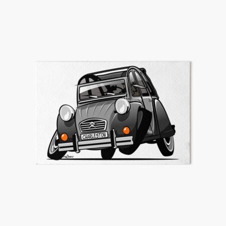 Item preview, 2CV caricature Charleston grey designed and sold by car2oonz.