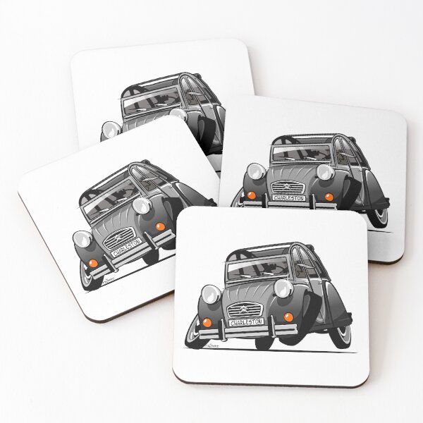 Item preview, 2CV caricature Charleston grey designed and sold by car2oonz.