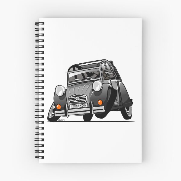 Item preview, 2CV caricature Charleston grey designed and sold by car2oonz.