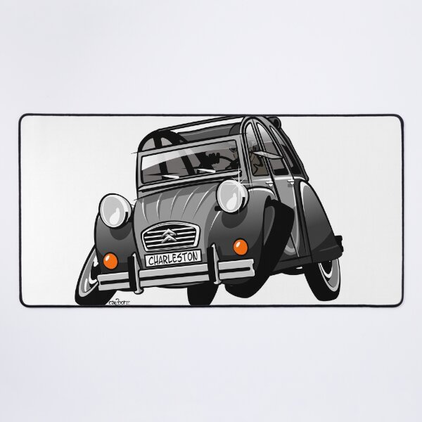 Item preview, 2CV caricature Charleston grey designed and sold by car2oonz.
