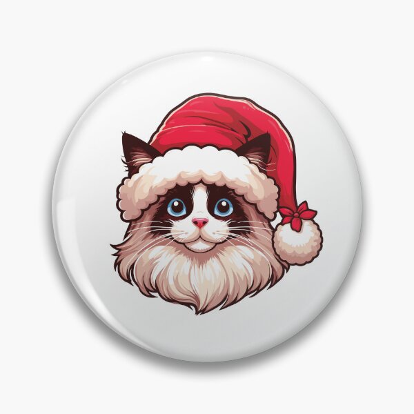 Item preview, Ragdoll Cat in Christmas Hat designed and sold by Arterx.