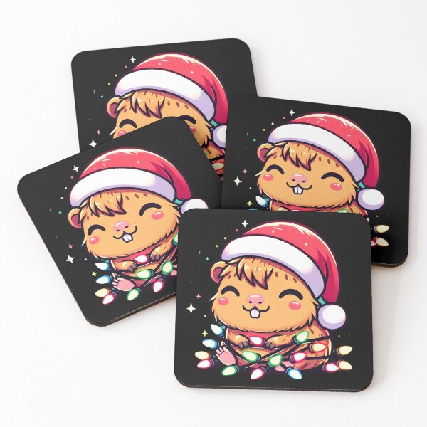 Item preview, Capybara kawaii Christmas designed and sold by WorldByFlowers.