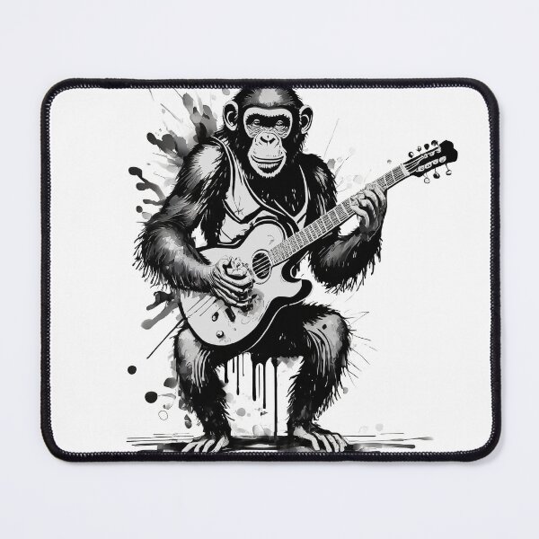 Item preview, Chimpanzee Playing a Guitar designed and sold by SW-Graphics.