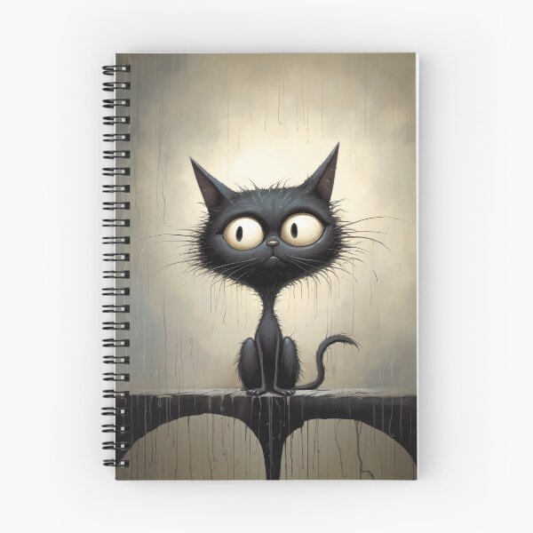 Item preview, Cartoon cat in the rain designed and sold by Pixelartistin.