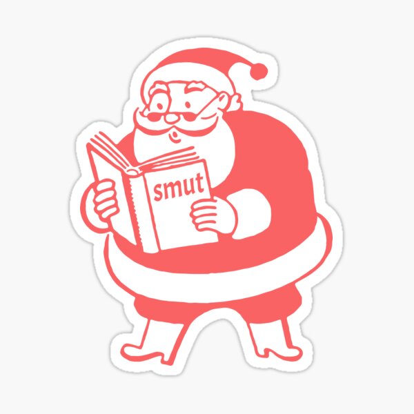 Item preview, Santa Reading Smut Romance Books Reader xmas gift ideas designed and sold by StickyBook.