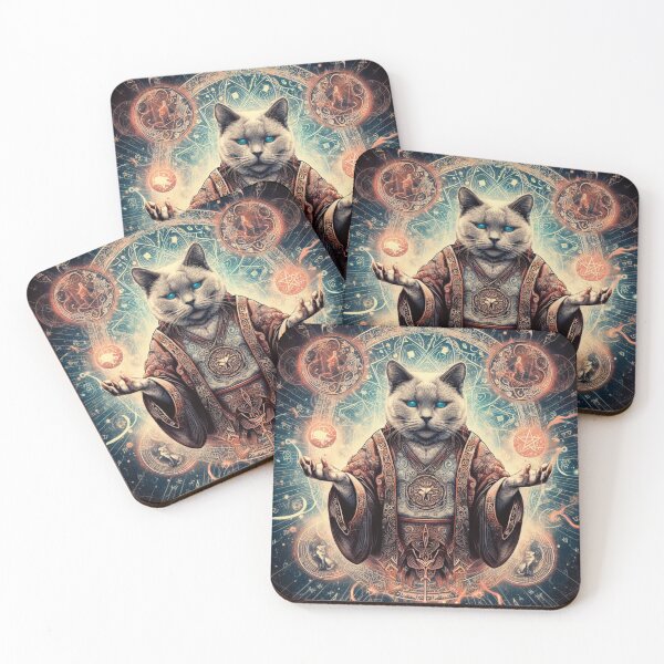 Item preview, cat wizard juggling the universe designed and sold by Kenneth Labuskes.