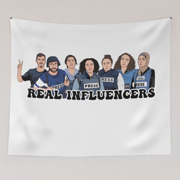 Item preview, Palestine Real Influencers Journalist Heros designed and sold by GlowinUp Shop.