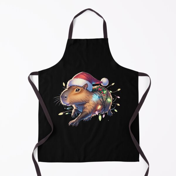 Item preview, Capybara Christmas designed and sold by WorldByFlowers.
