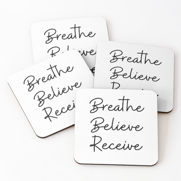 Item preview, Breathe, Believe, Receive designed and sold by NaaEchDesign ⭐⭐⭐⭐⭐.