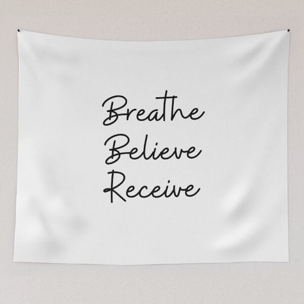 Item preview, Breathe, Believe, Receive designed and sold by NaaEchDesign ⭐⭐⭐⭐⭐.
